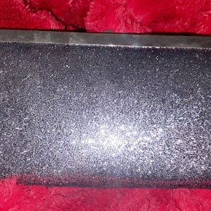 Dark grey glitter clutch